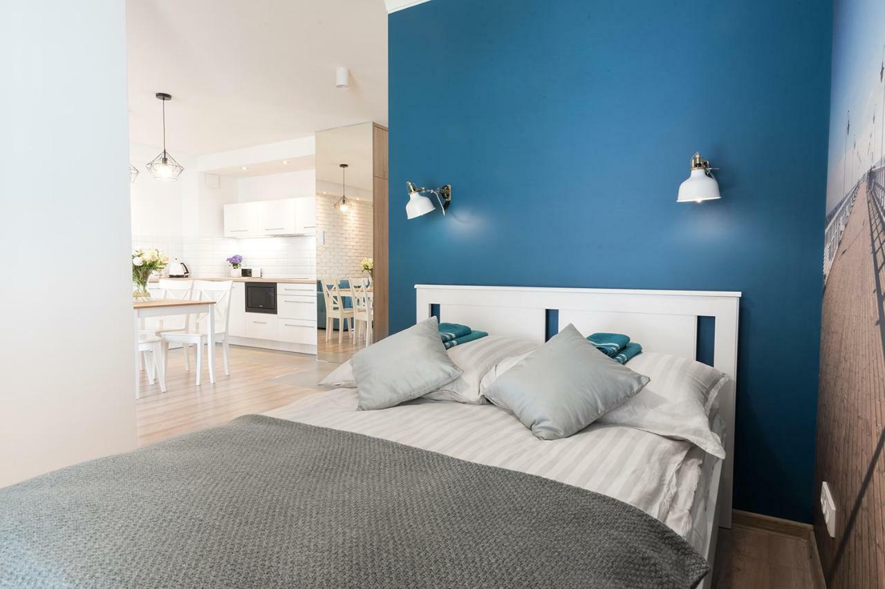 Blue Apartment In Vibrant Heart Of Γκντίνια Εξωτερικό φωτογραφία