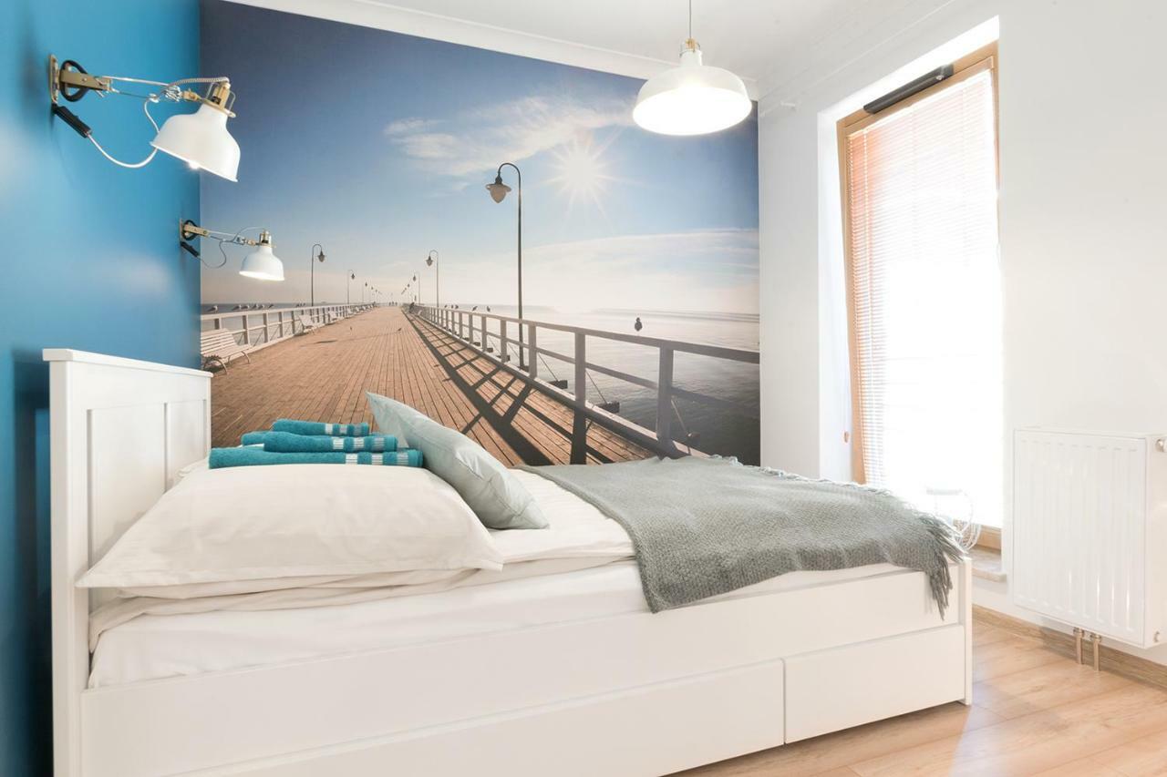 Blue Apartment In Vibrant Heart Of Γκντίνια Εξωτερικό φωτογραφία